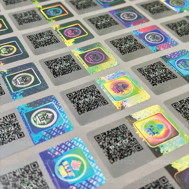 QR -Code -Hologrammaufkleber